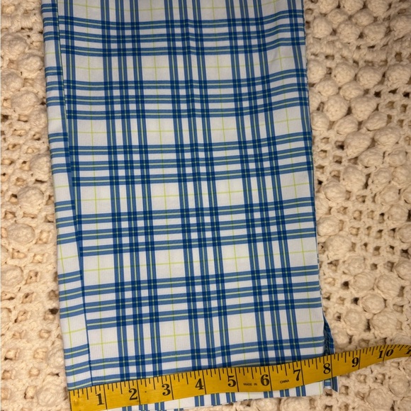 PUMA Men's Golf Size 40 w/Zip and Pockets Blue Plaid Pants.  #214 - Picture 3 of 9